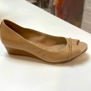 Cole Haan Emory Open-toe Wedge Pump - Maple Sugar